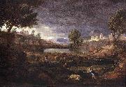 Stormy Landscape with Pyramus and Thisbe Poussin